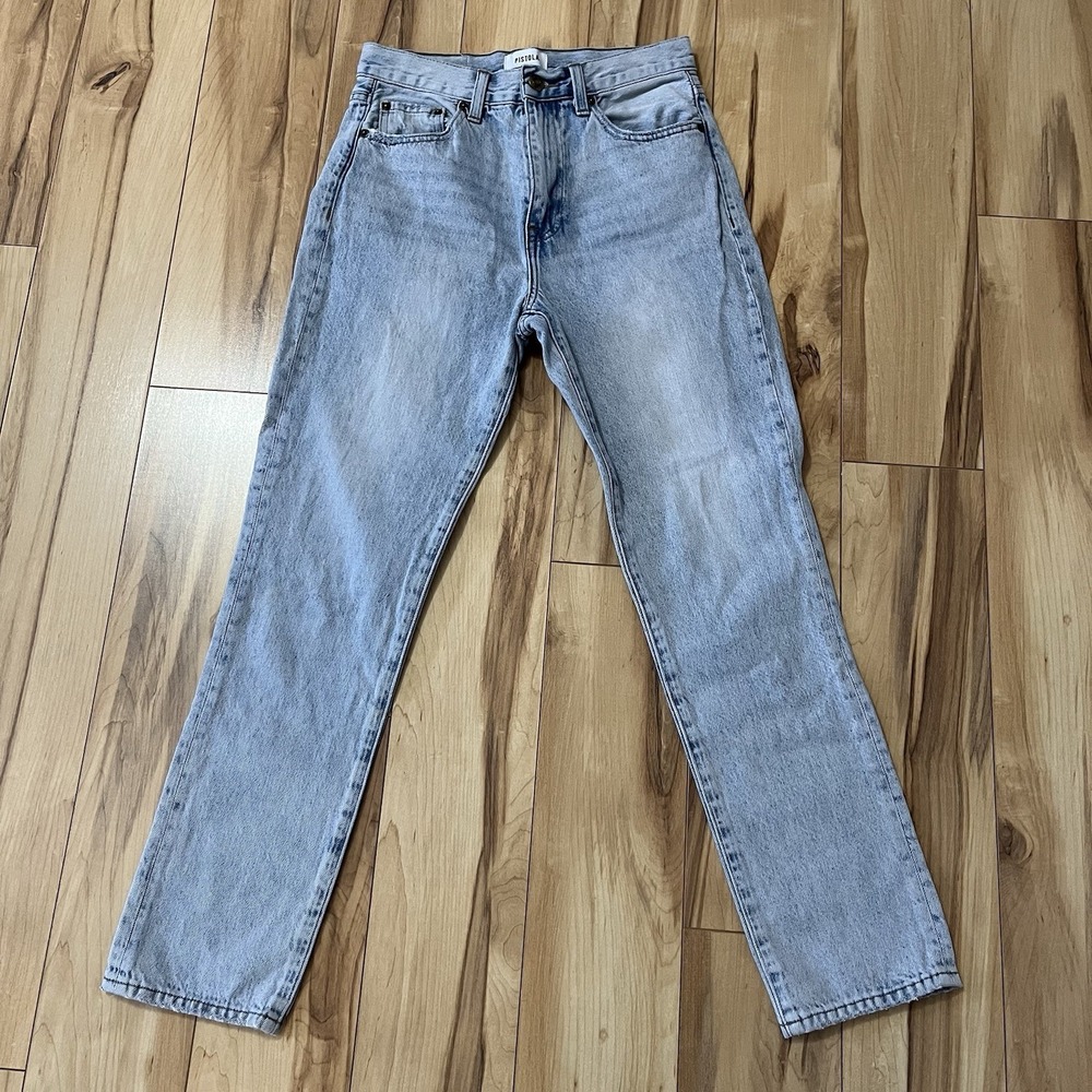Pistola Women's Keaton High Rise Slim Straight Leg Jeans Sz 26 Mom Jean Grunge